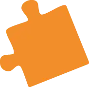 pièce de puzzle orange