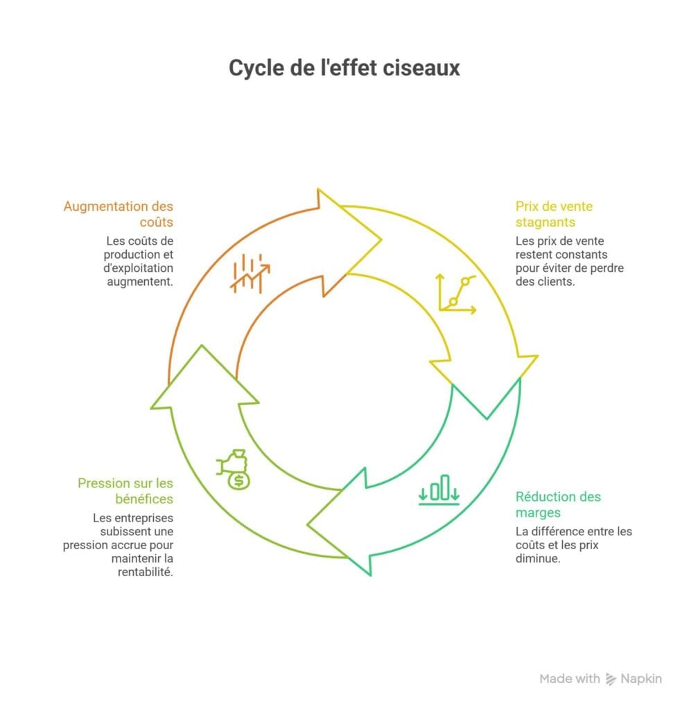 Cycle de l'effet ciseaux