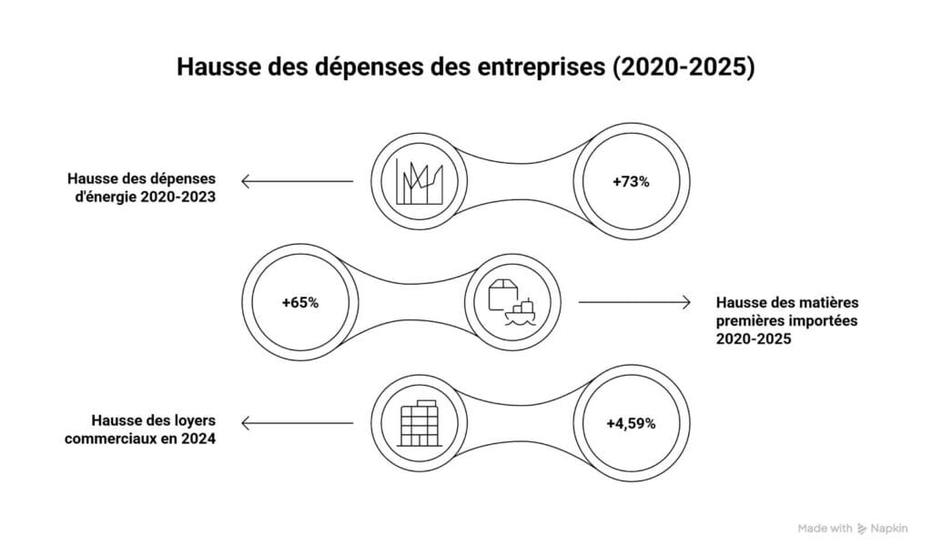 Hausse des dépenses des entreprises (2020-2025)